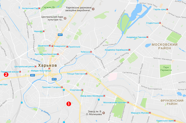 Карта выдачи моситных сеток в Харькове
